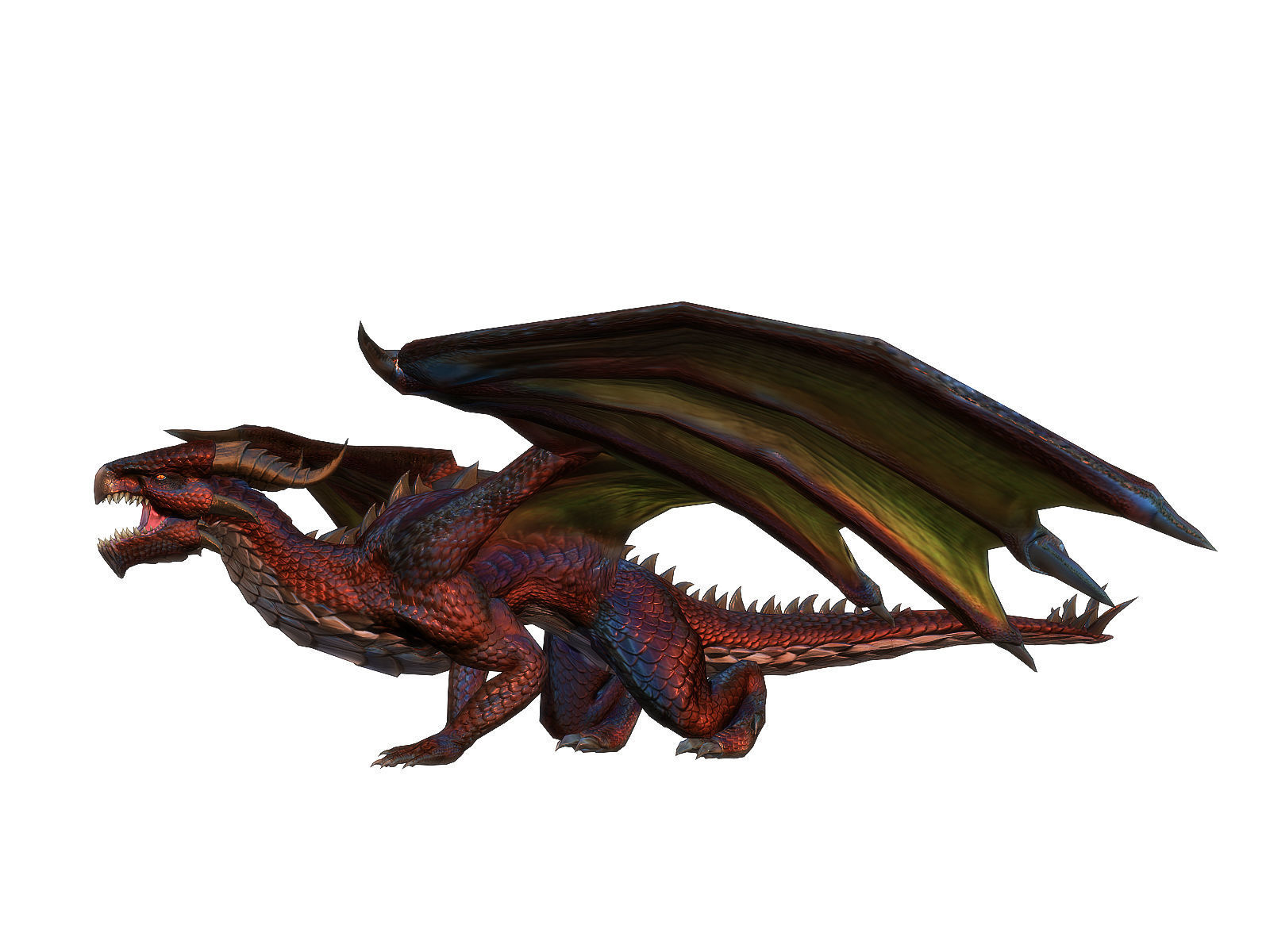 3Dfoin - Dragon Boss Low-poly 3D model_14