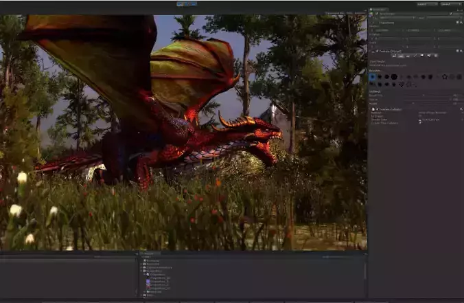 3Dfoin - Dragon Boss Low-poly 3D model