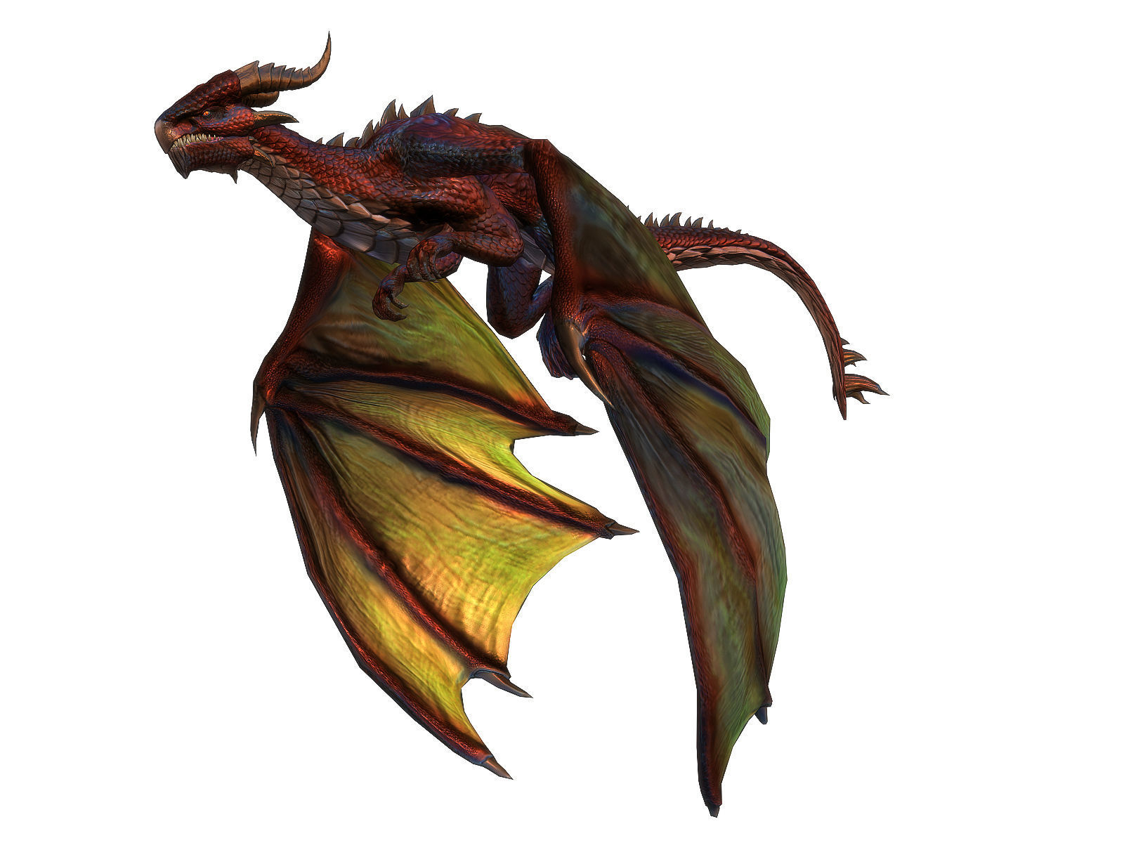 3Dfoin - Dragon Boss Low-poly 3D model_12