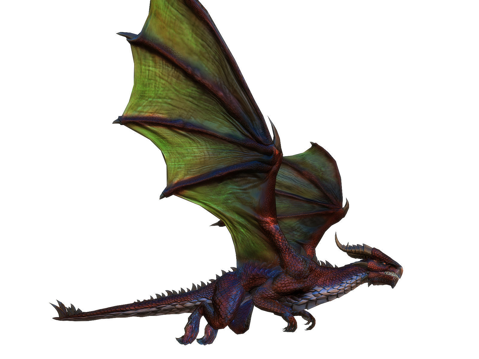 3Dfoin - Dragon Boss Low-poly 3D model_8