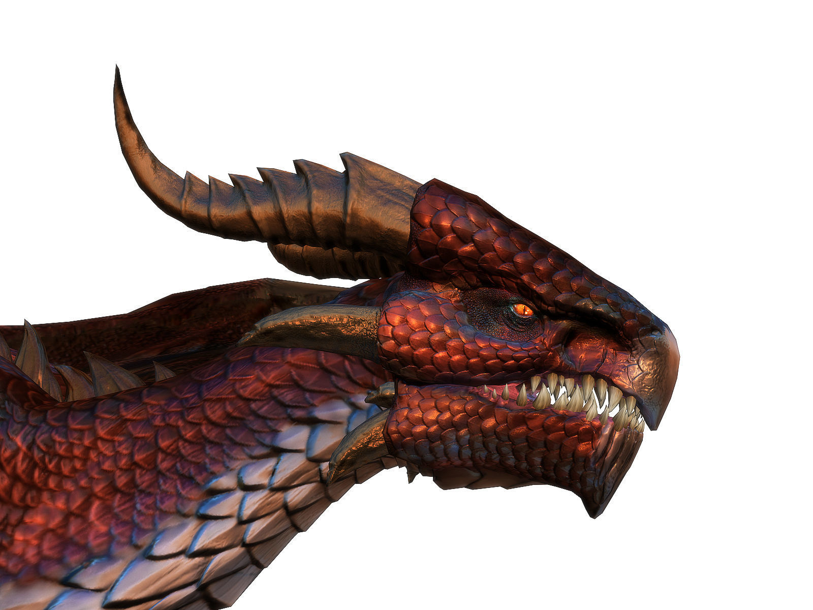 3Dfoin - Dragon Boss Low-poly 3D model_4