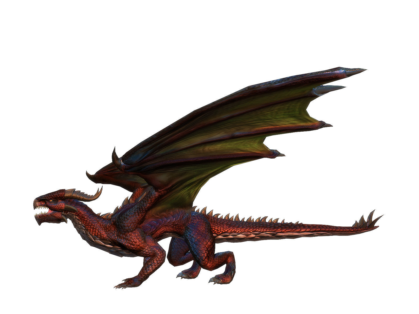 3Dfoin - Dragon Boss Low-poly 3D model_7