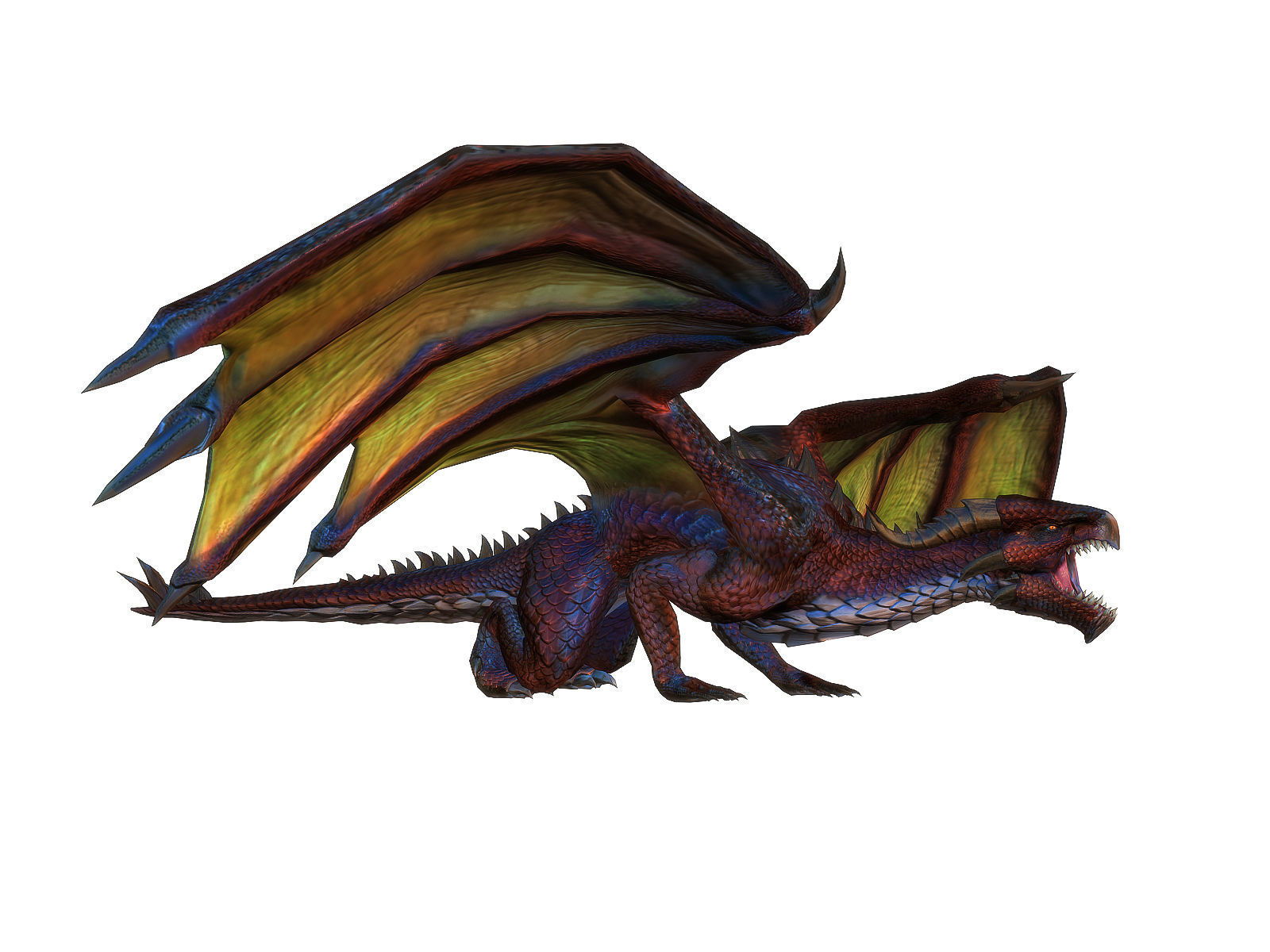 3Dfoin - Dragon Boss Low-poly 3D model_13