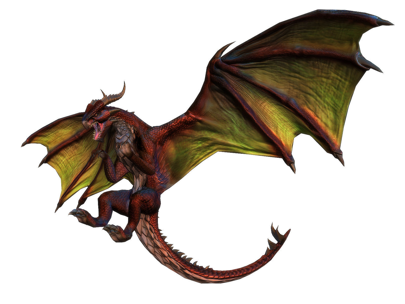 3Dfoin - Dragon Boss Low-poly 3D model_11