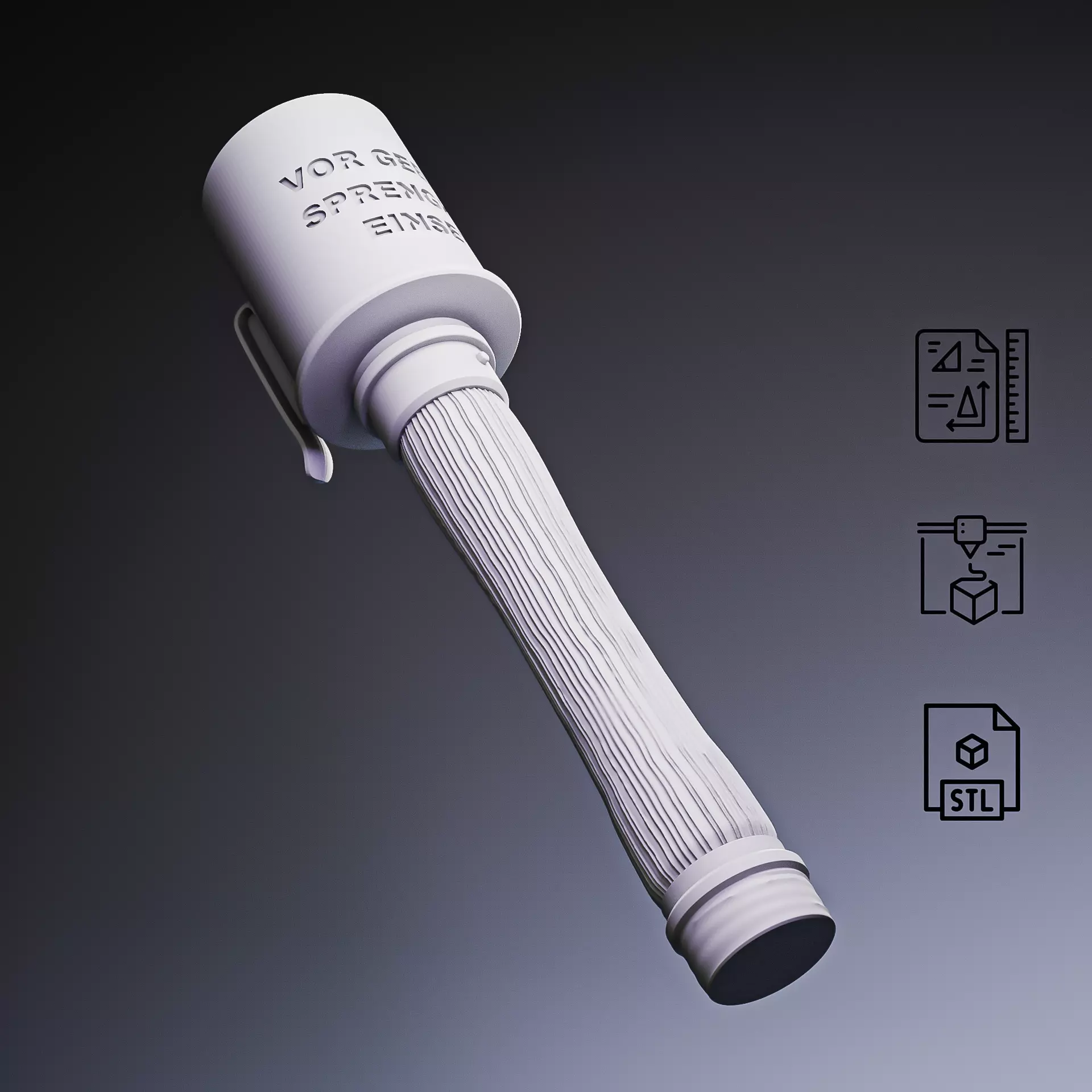 Stielhandgranate Stick Grenade RoZ 3D print model