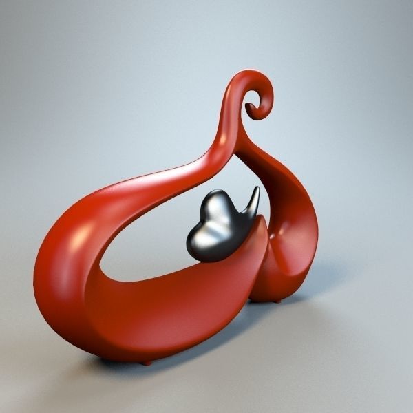 Black Hear m1 3D model_1