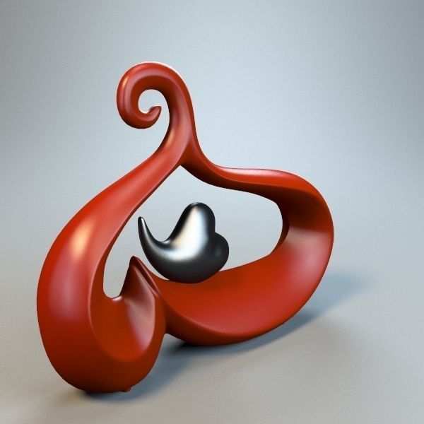 Black Hear m1 3D model_3