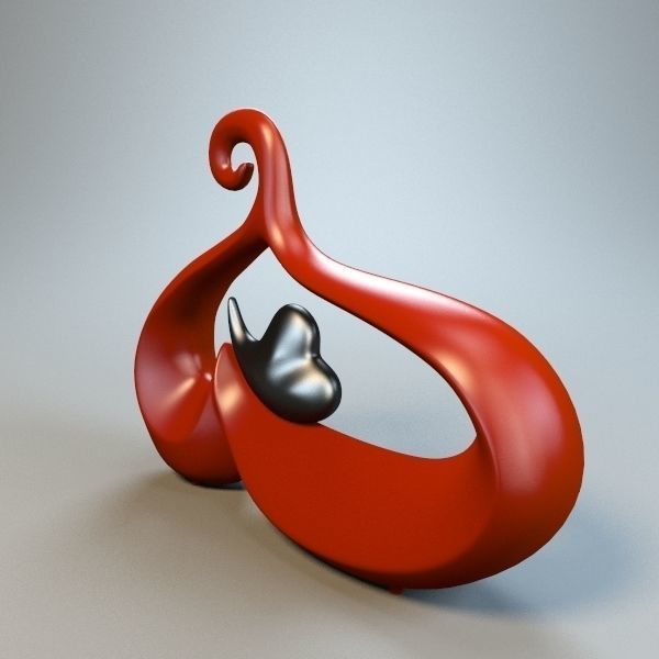 Black Hear m1 3D model_2