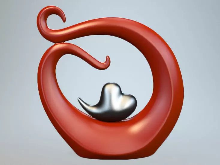 Black Heart m2 3D model_0