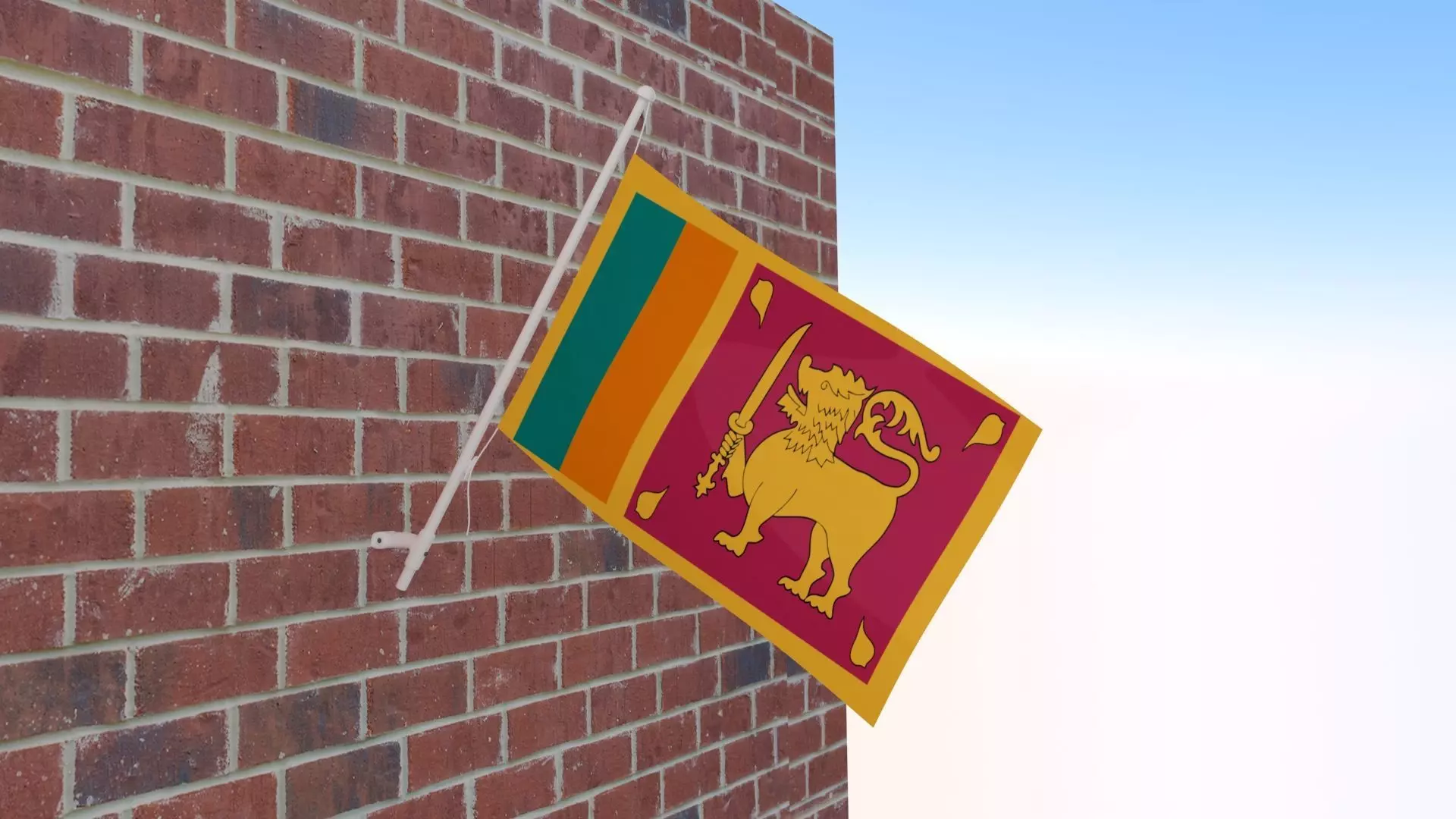 Flag of Sri Lanka 3D model