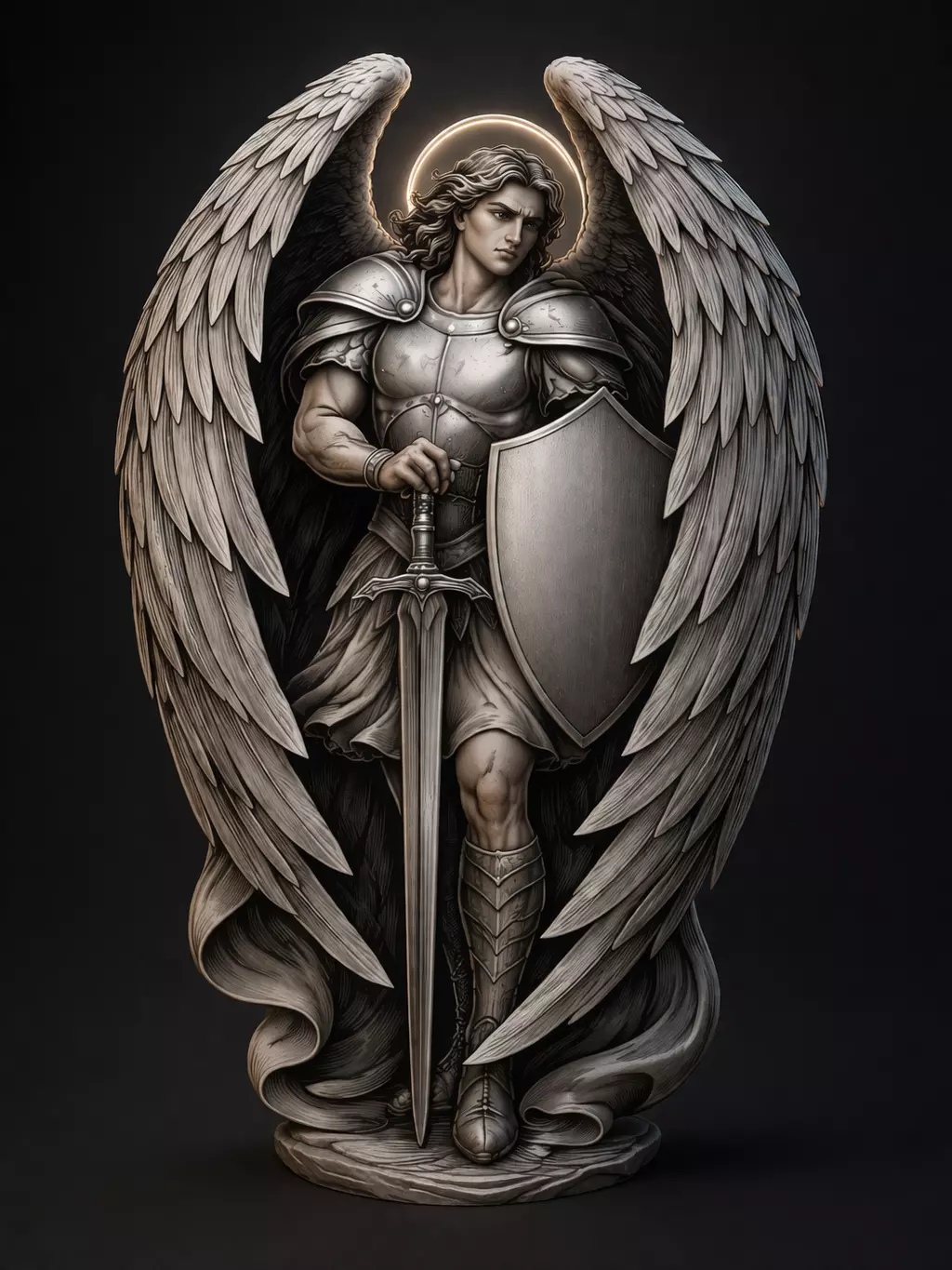 Pendant Saint Michael the Archangel Pendant Saint Michael 3D print model