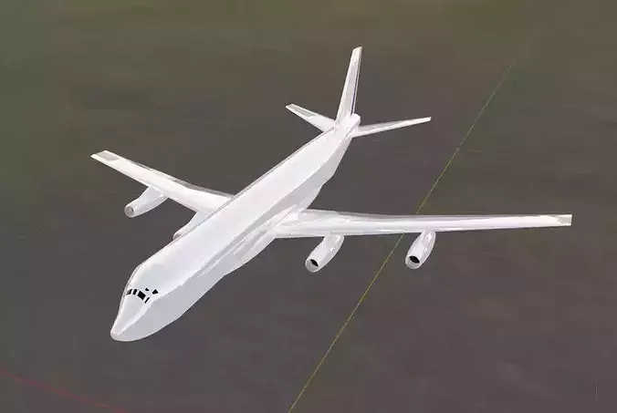 DC-8-10 Stretched Quad Jetliner - Custom 1950s Plane