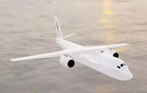 Fictional High-wing twin-engine Stretched - An-32JET inspired
