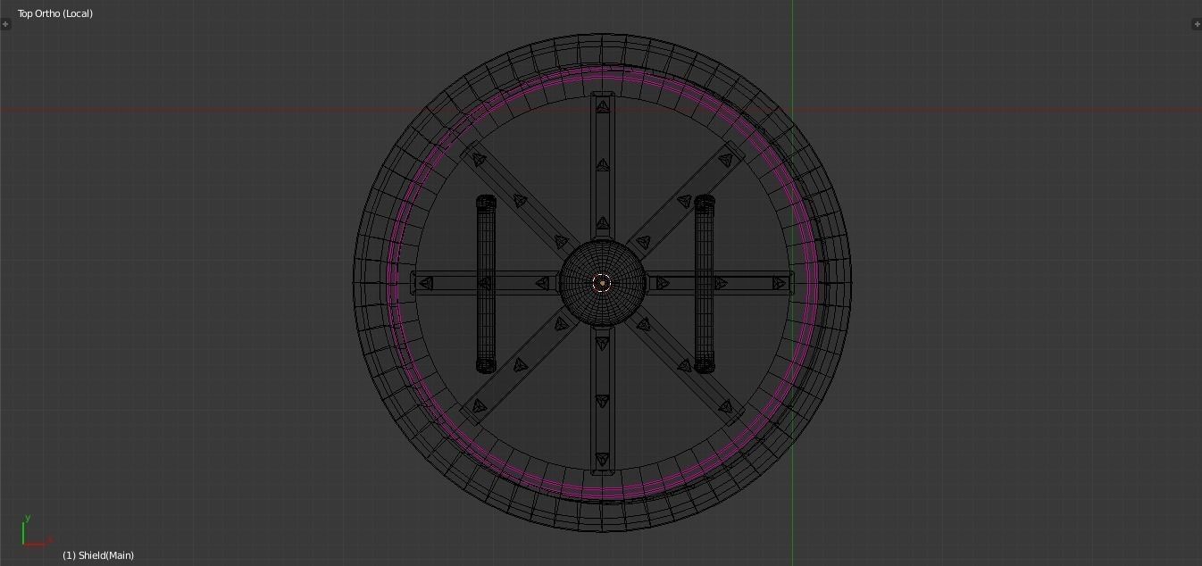 Viking Shield Free low-poly 3D model_5