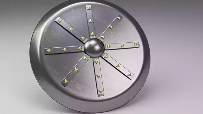 Viking Shield Free low-poly 3D model