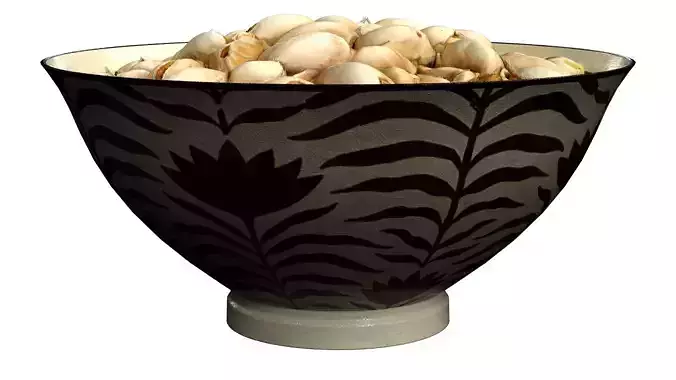 A  Bowl of Pistachio Nuts Low-poly 3D model 7