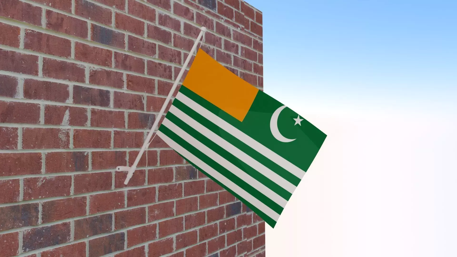 Flag of Azad Kashmir 3D model
