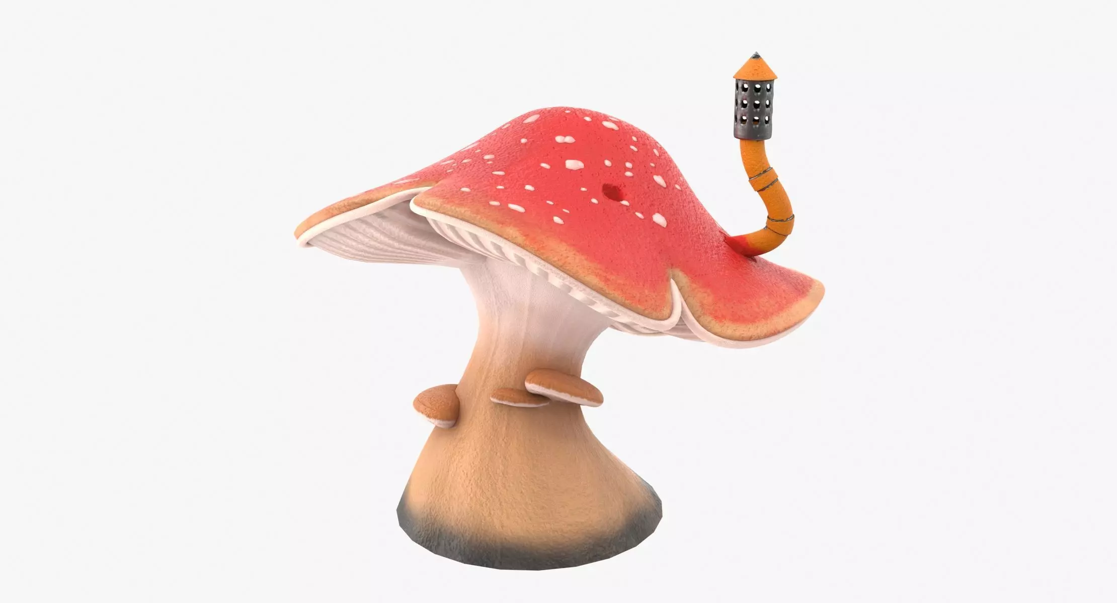 Cartoon Mushroom V3 PBR Low-poly 3D model