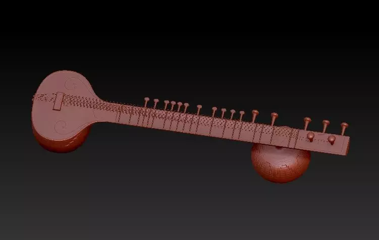 Sitar 3D Model 3D print model