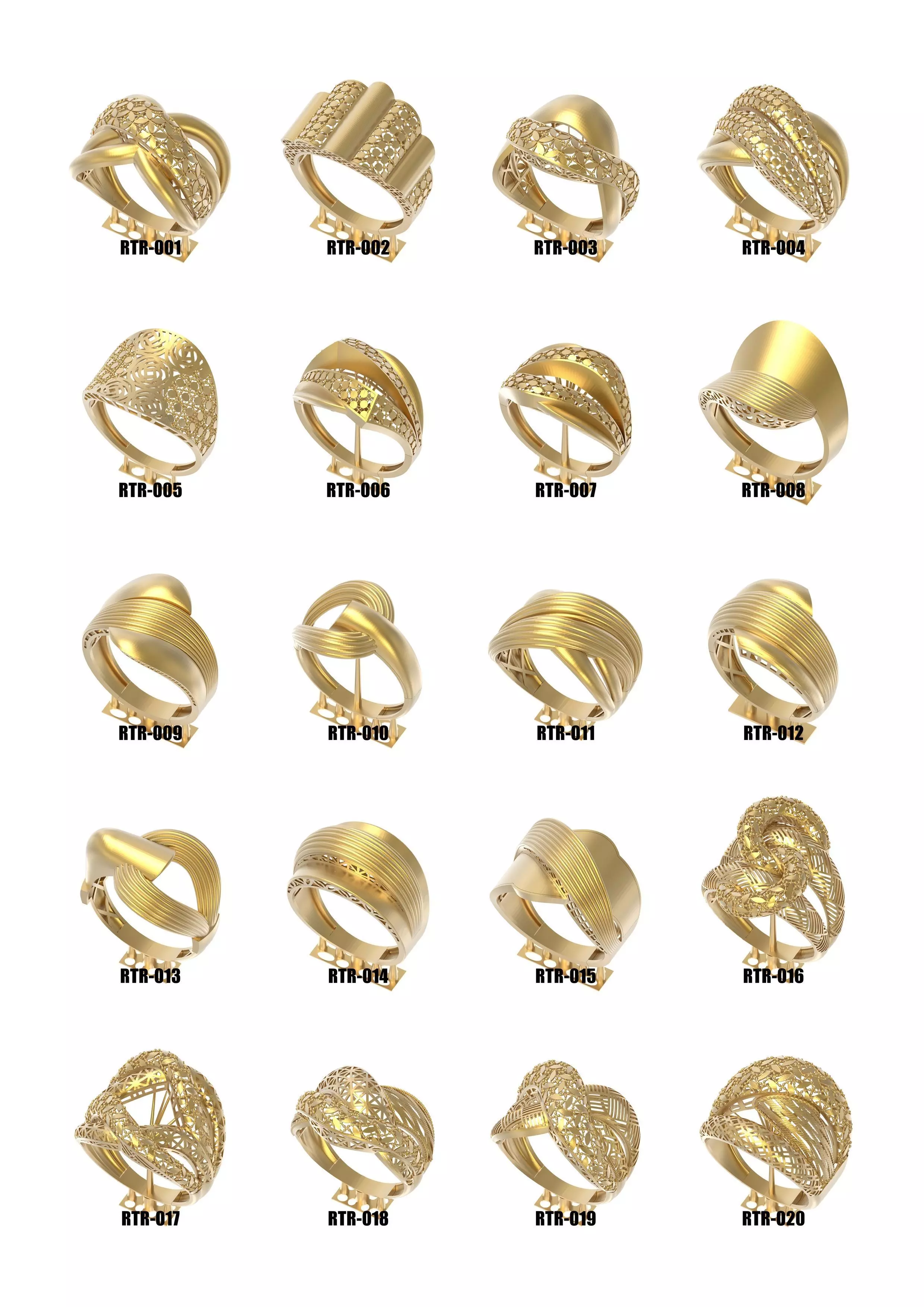 Turkish rings 100 3D print model