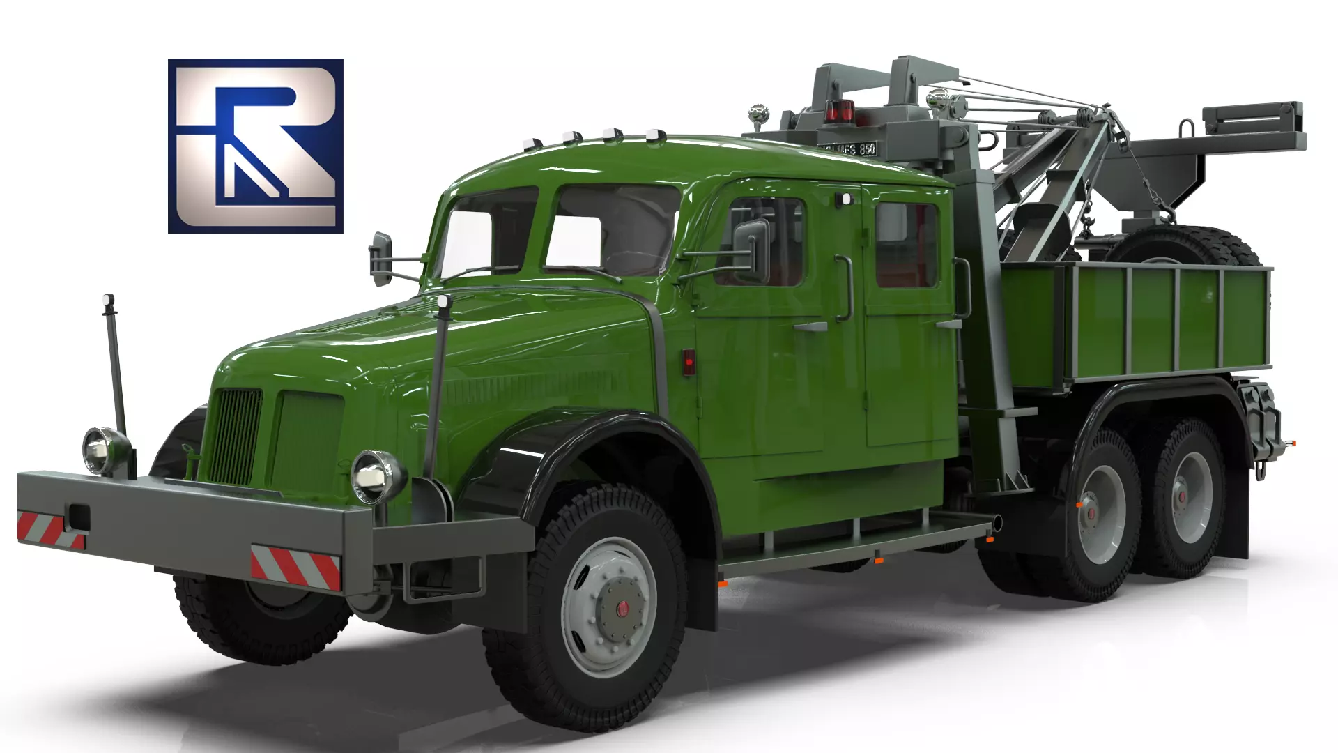 Tatra 141 Heavy Wrecker with Holmes 850 and Underlift 3D print model