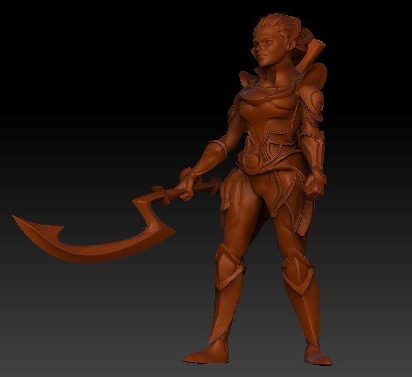 Diana League of Legends 3D print model_1