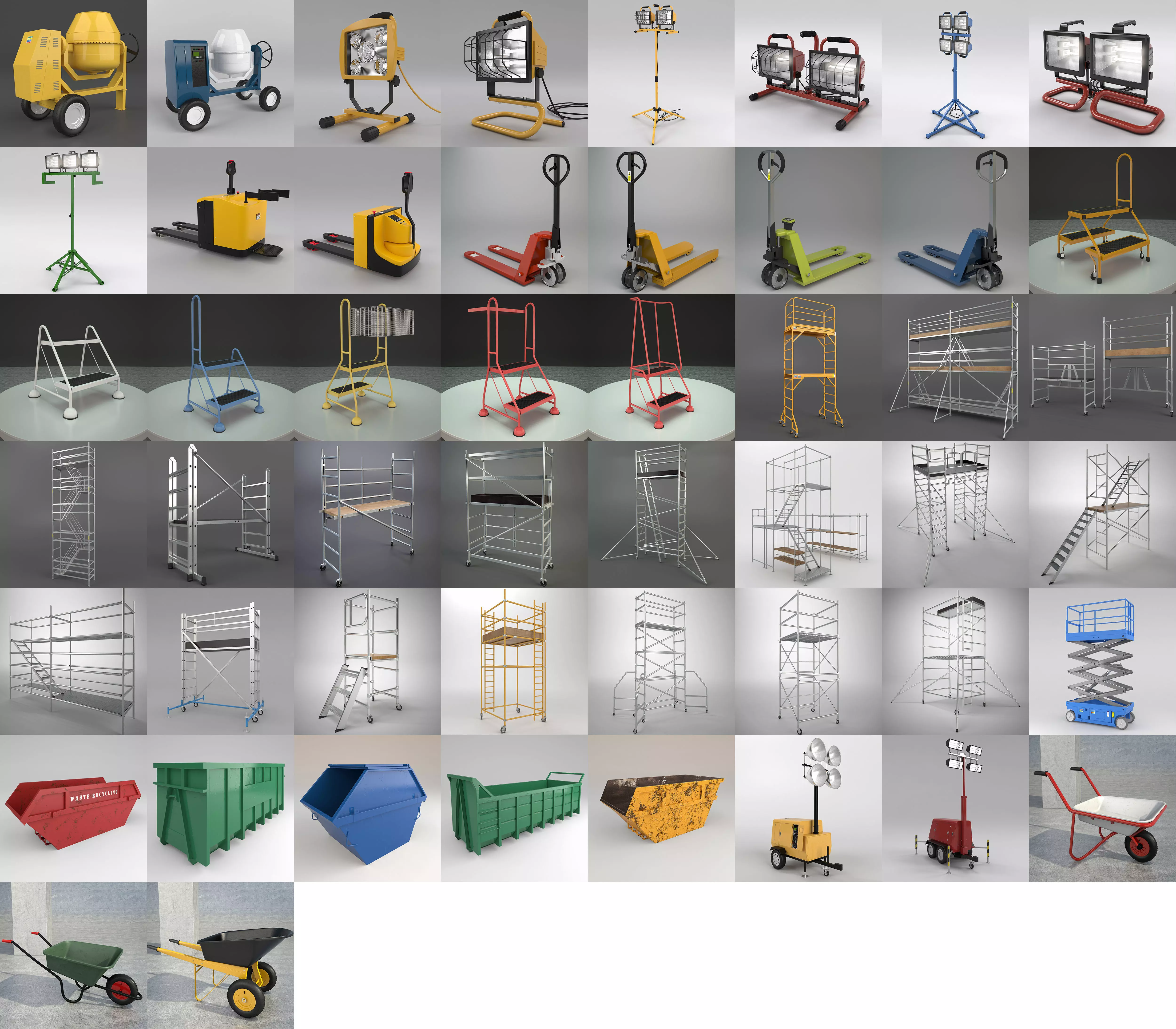 Industrial Giga Set 52 objects 3D model