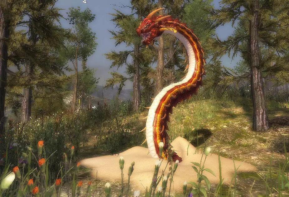 3Dfoin - Dragon Worm Low-poly 3D model_0