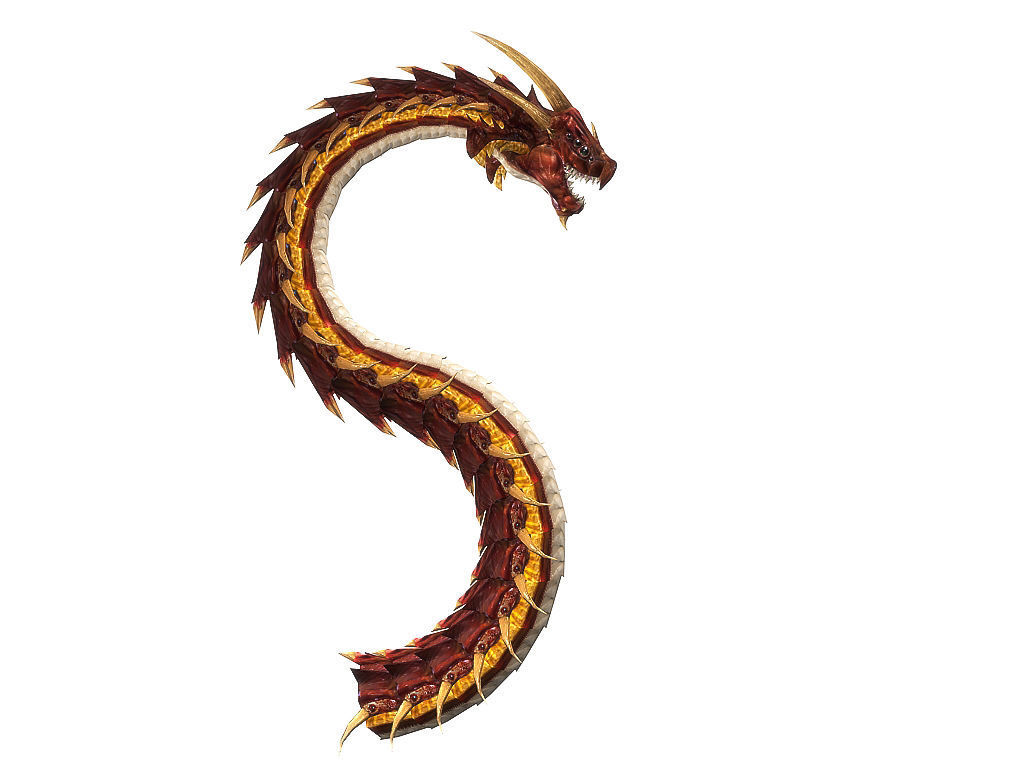 3Dfoin - Dragon Worm Low-poly 3D model_18