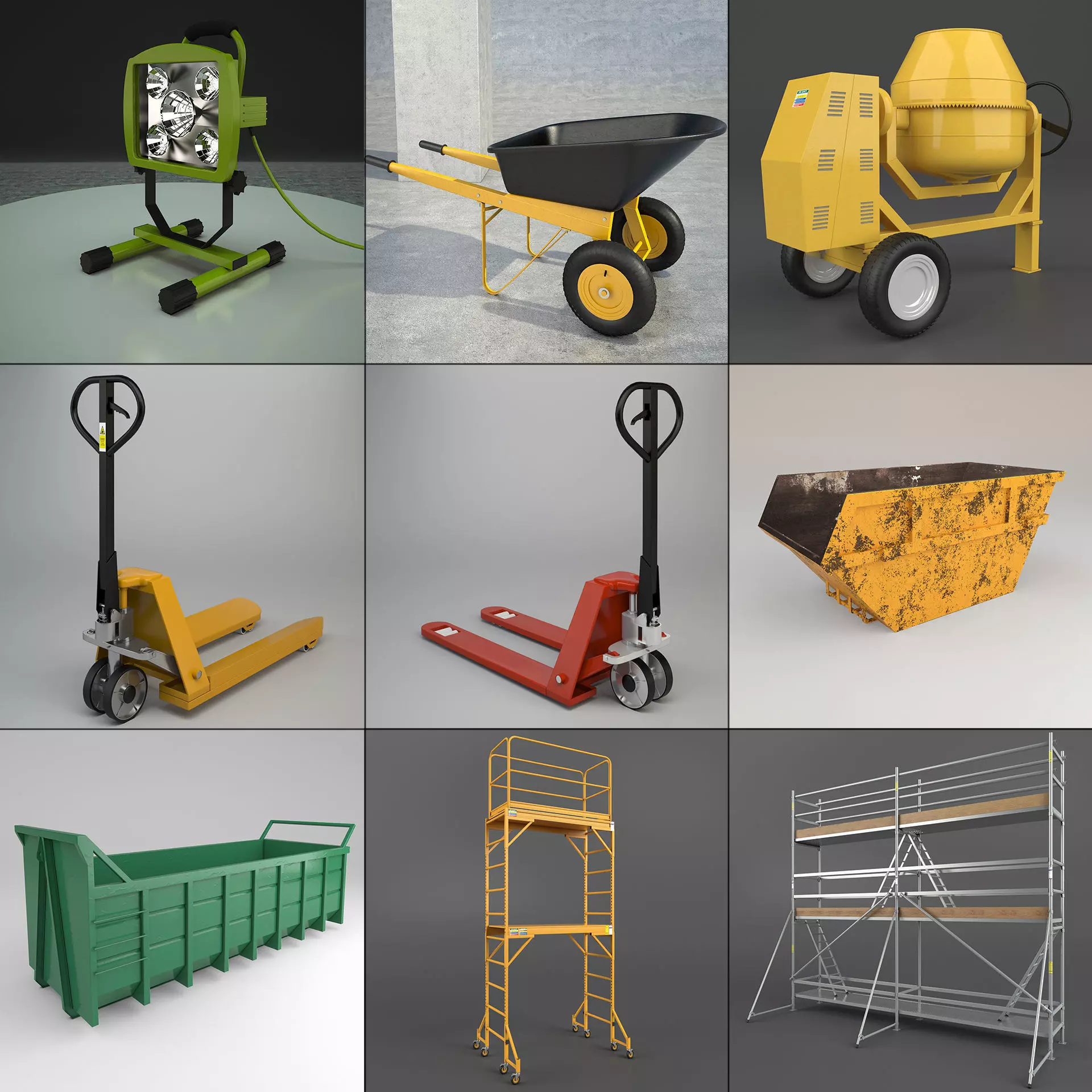 Industrial set 1 3D model