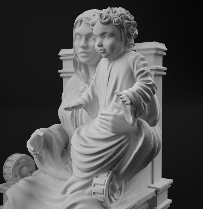 Holy family 3D print model_3