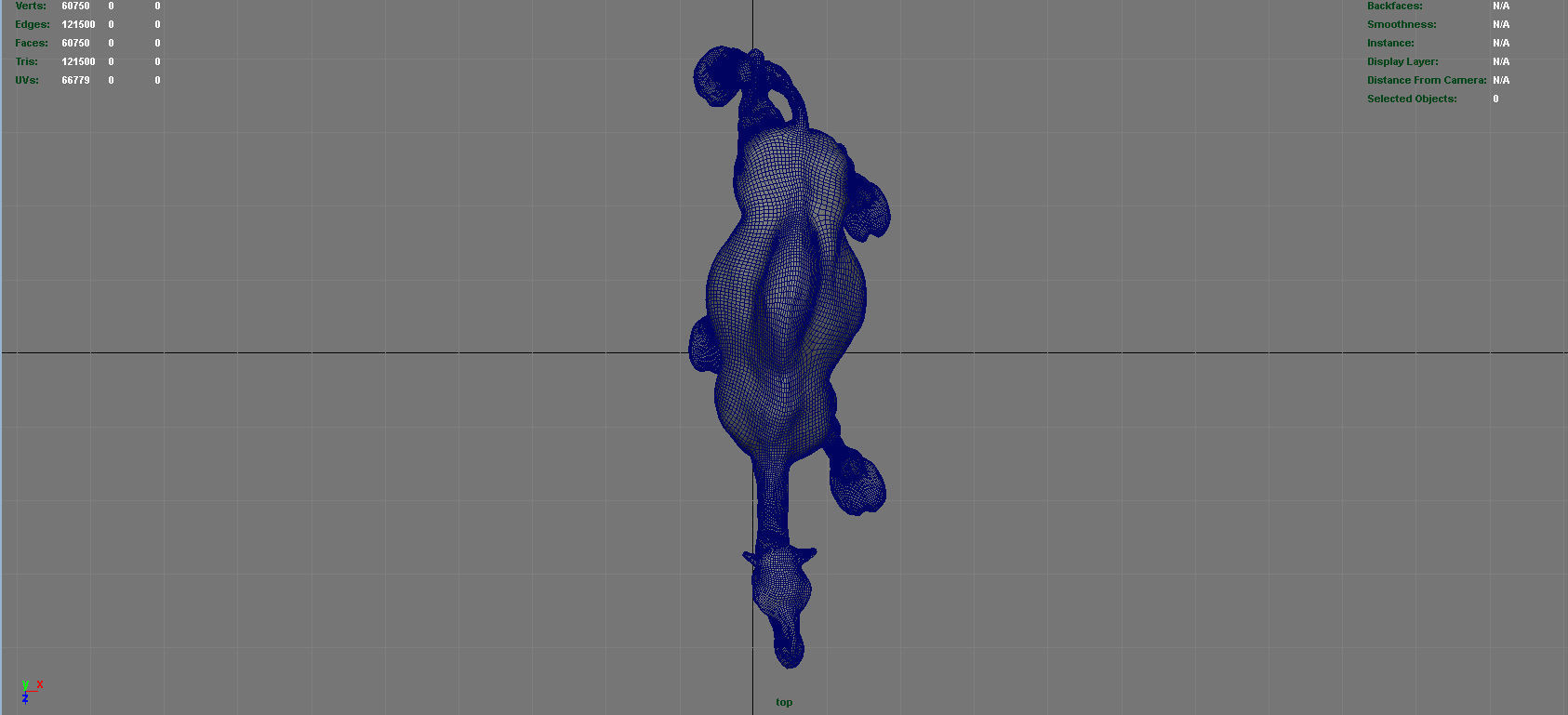 Camel Low-poly 3D model_13