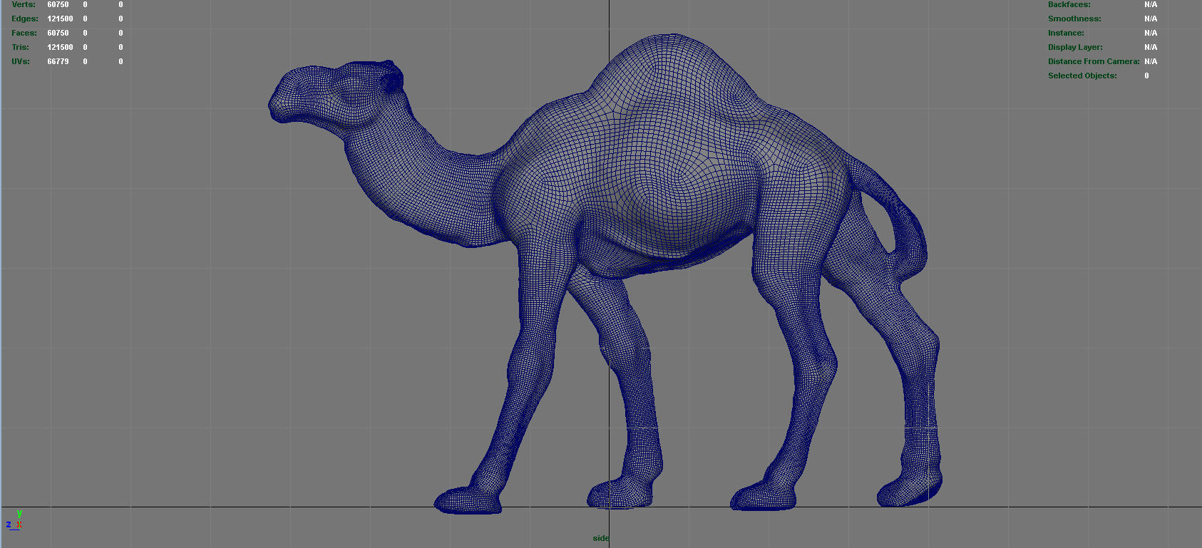 Camel Low-poly 3D model_12