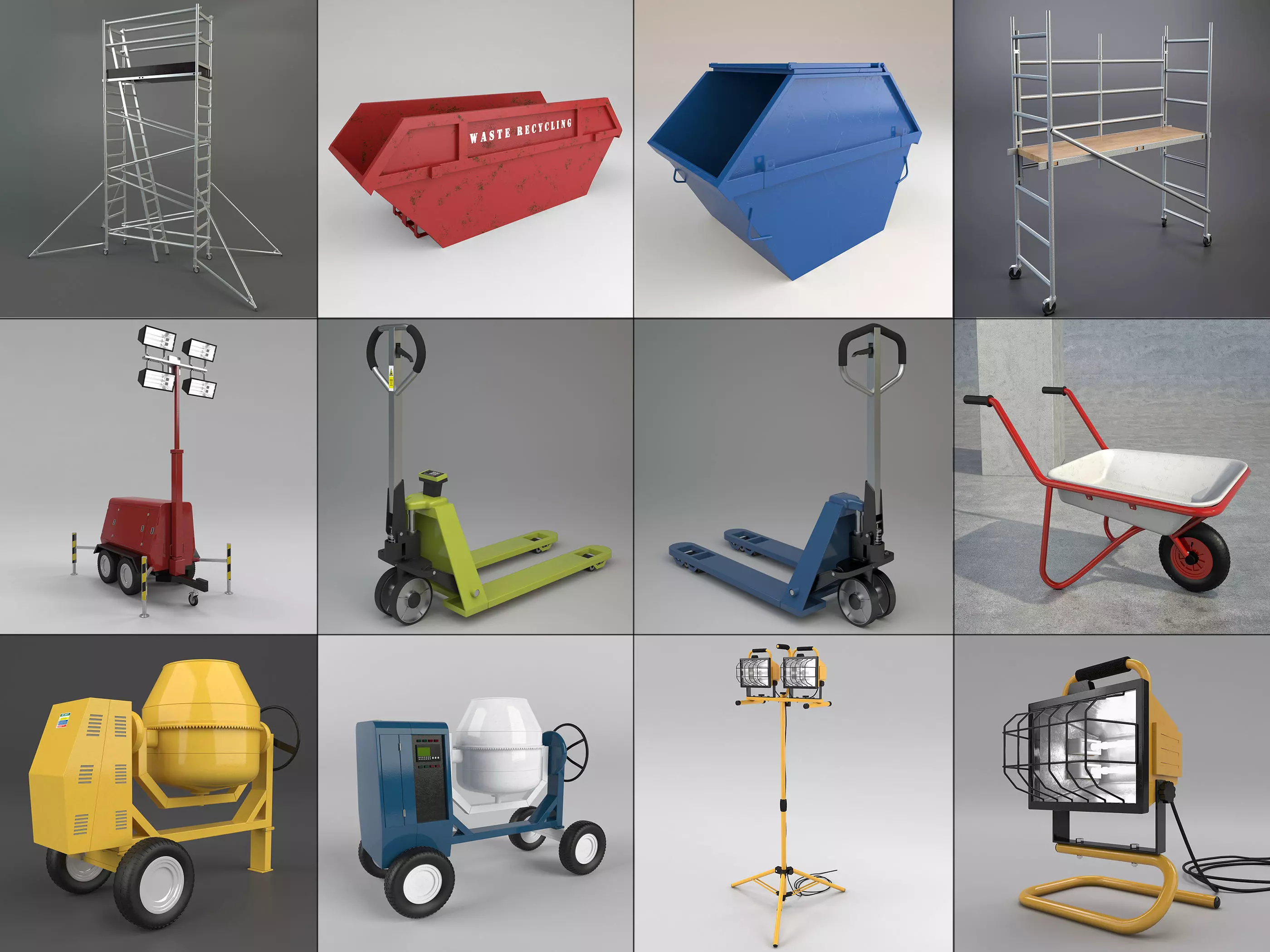 Industrial set 2 3D model