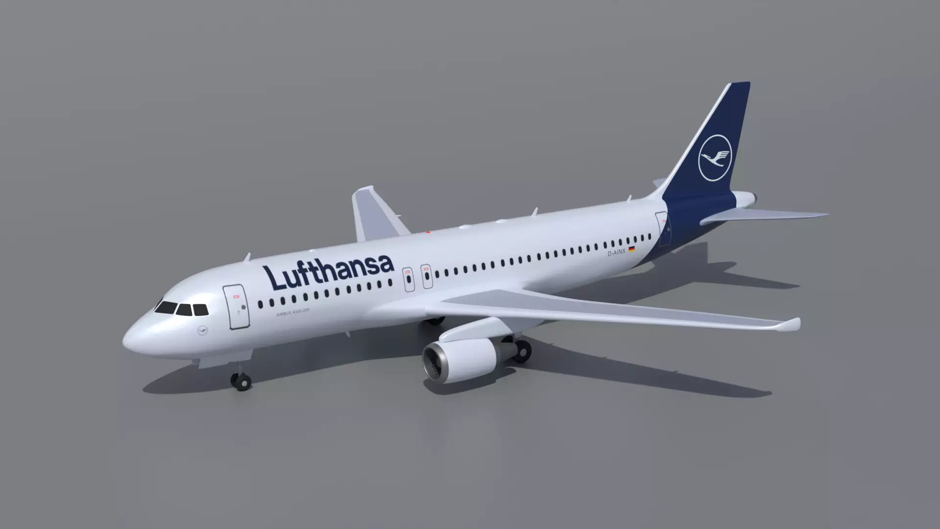 Airbus A320 Lufthansa 3D model