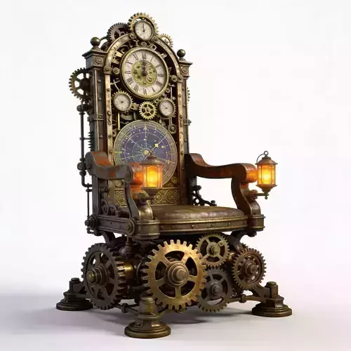 Ornate Chronomancer Throne 3D Model