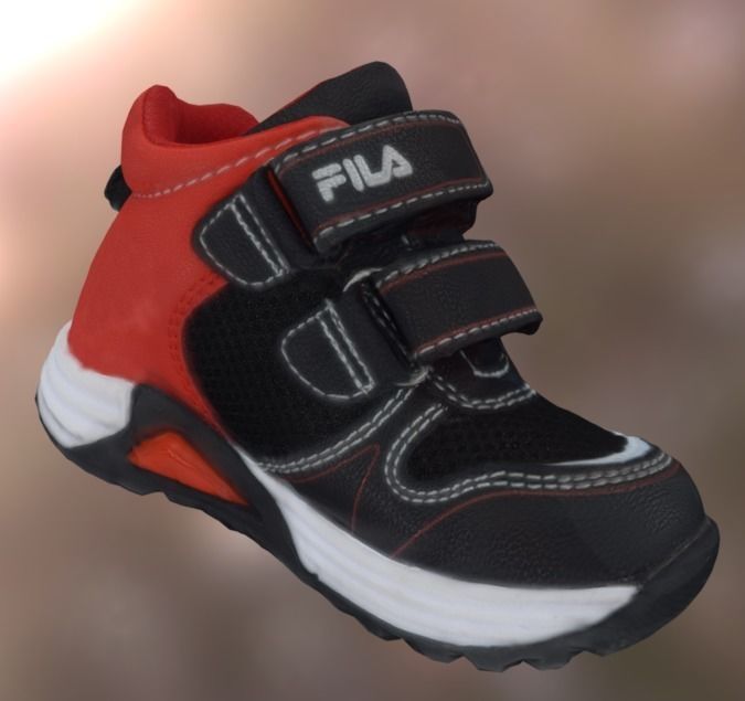 Baby shoe  Low-poly 3D model_0