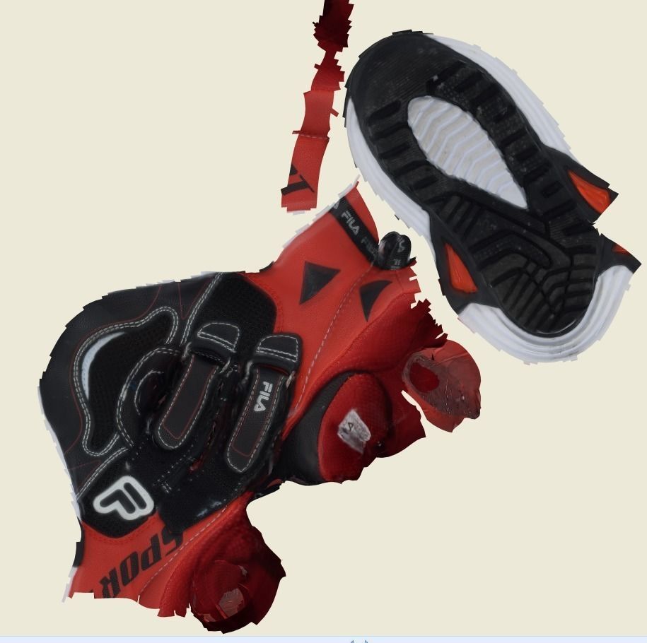 Baby shoe  Low-poly 3D model_11