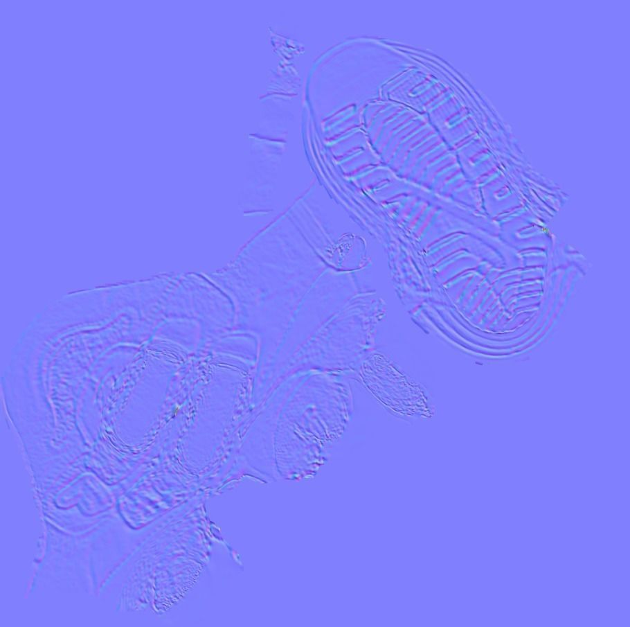 Baby shoe  Low-poly 3D model_10