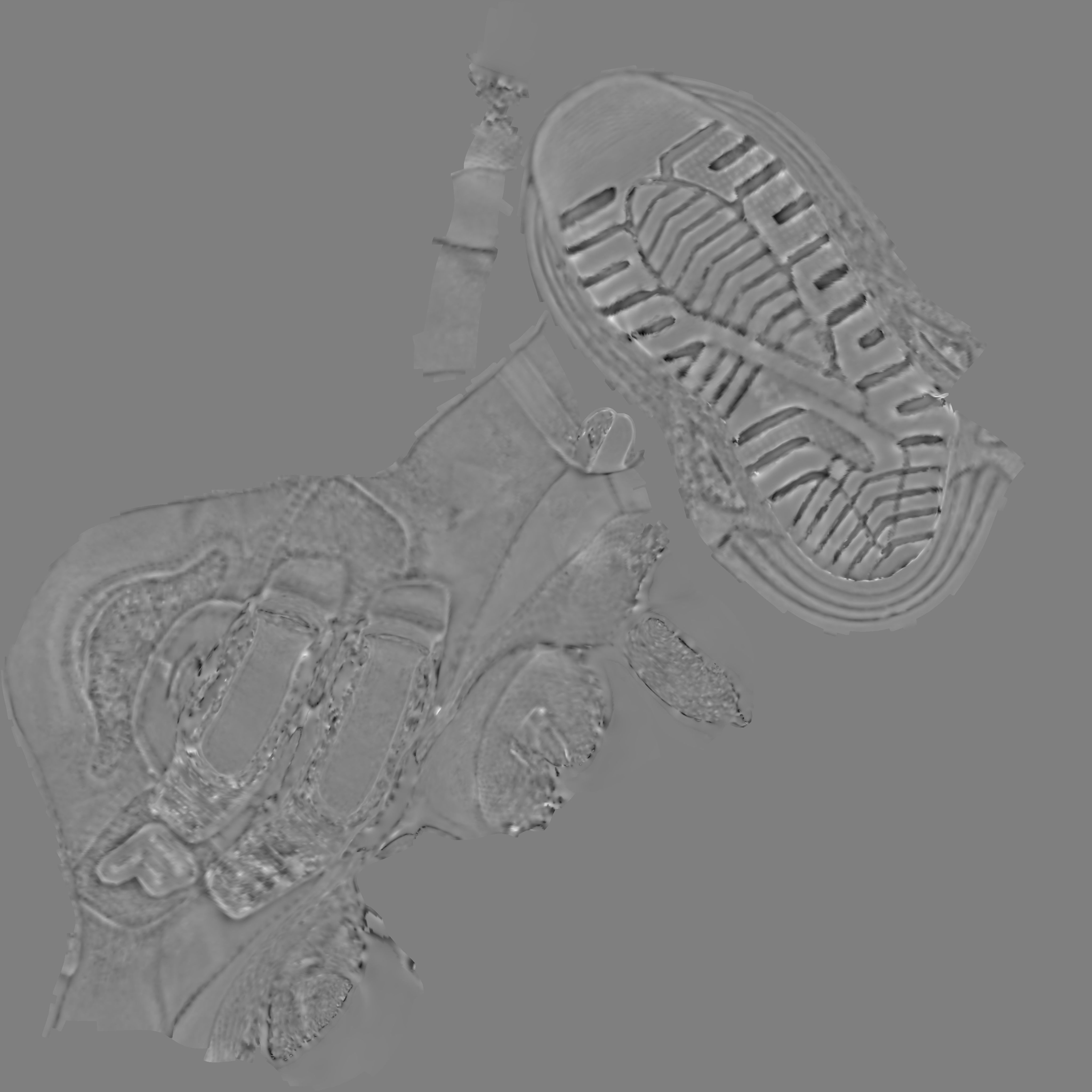 Baby shoe  Low-poly 3D model_1