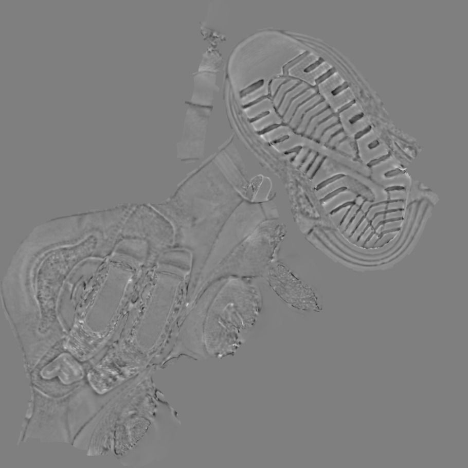 Baby shoe  Low-poly 3D model_6