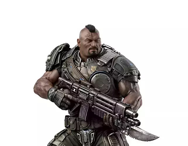 Brutal Sci-Fi War Veteran Heavy Armored Soldier STL