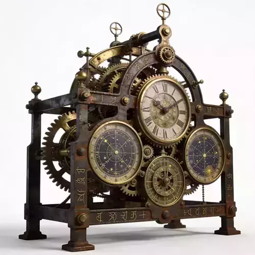 Clockwork Astral Clock 3D Model
