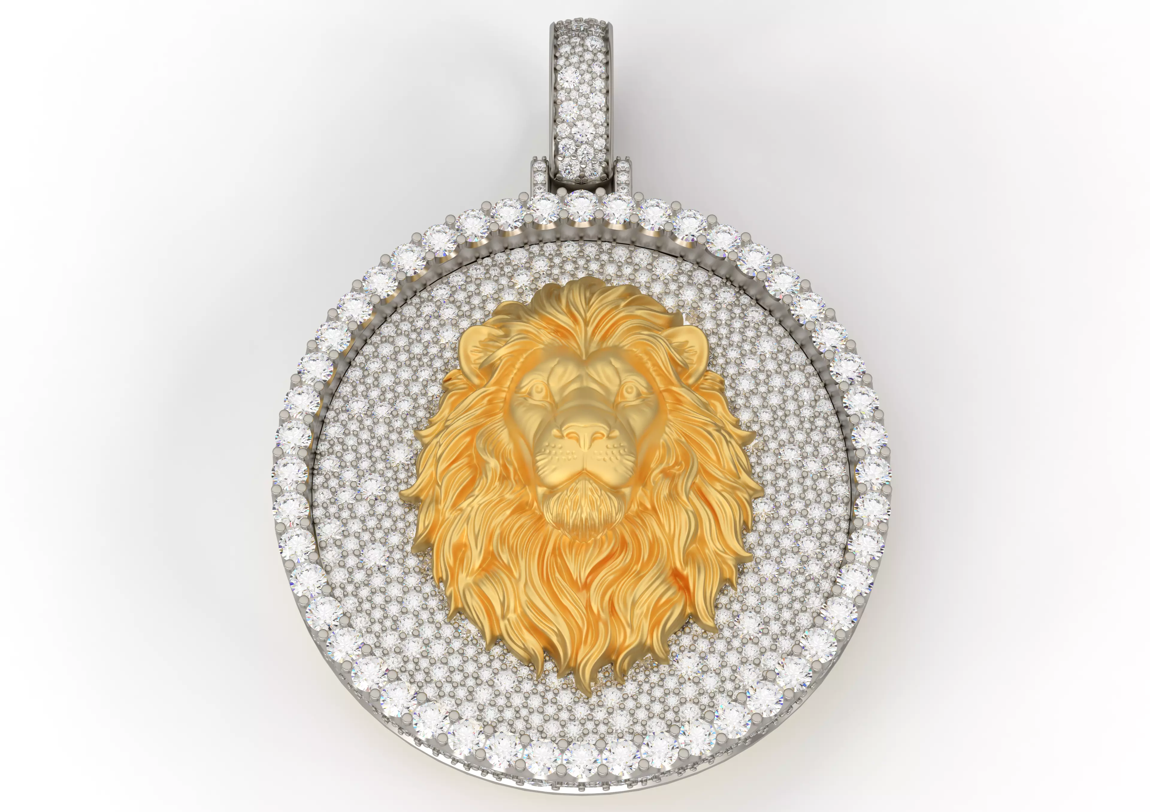 Lion Pendant 3D print model