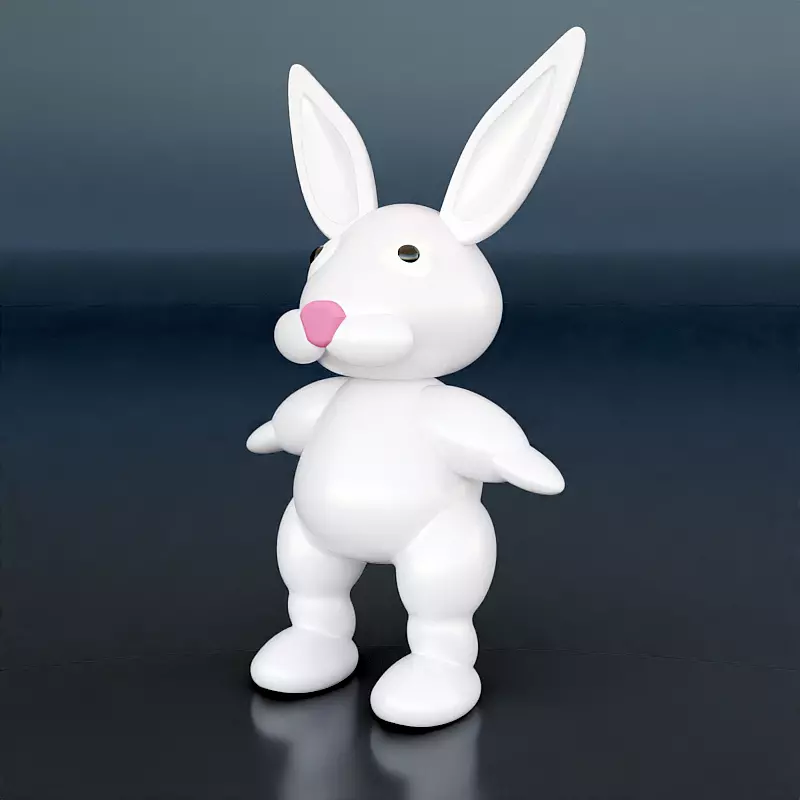 3dprintable Eastern bunny figurine 3D print model