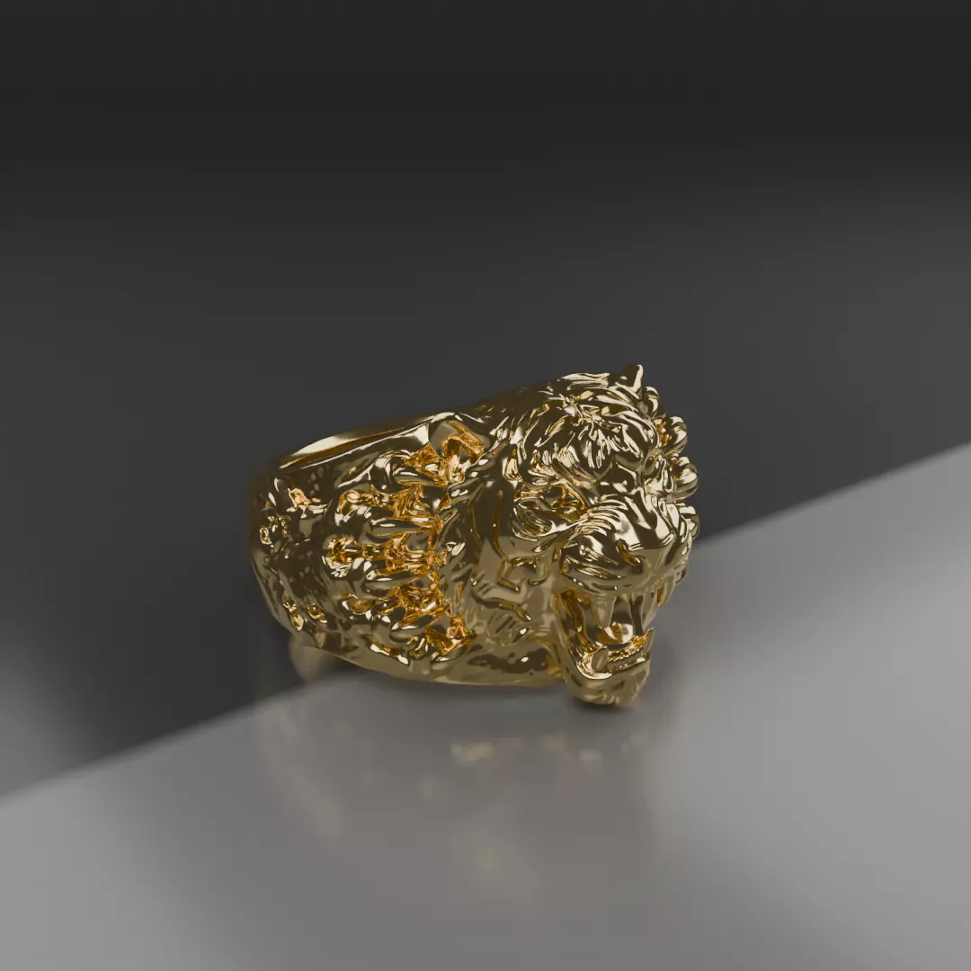 Tiger Ring 3d Print Model 3D print model