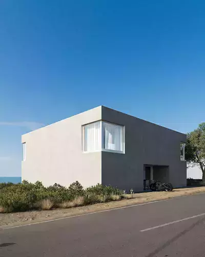 Villa 2- exterior scene 3D model 5