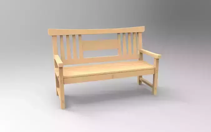 Wood Bench 