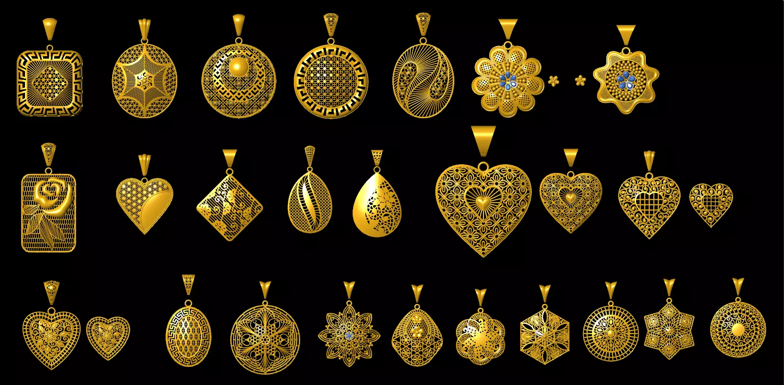 24 lot locket 3D print model