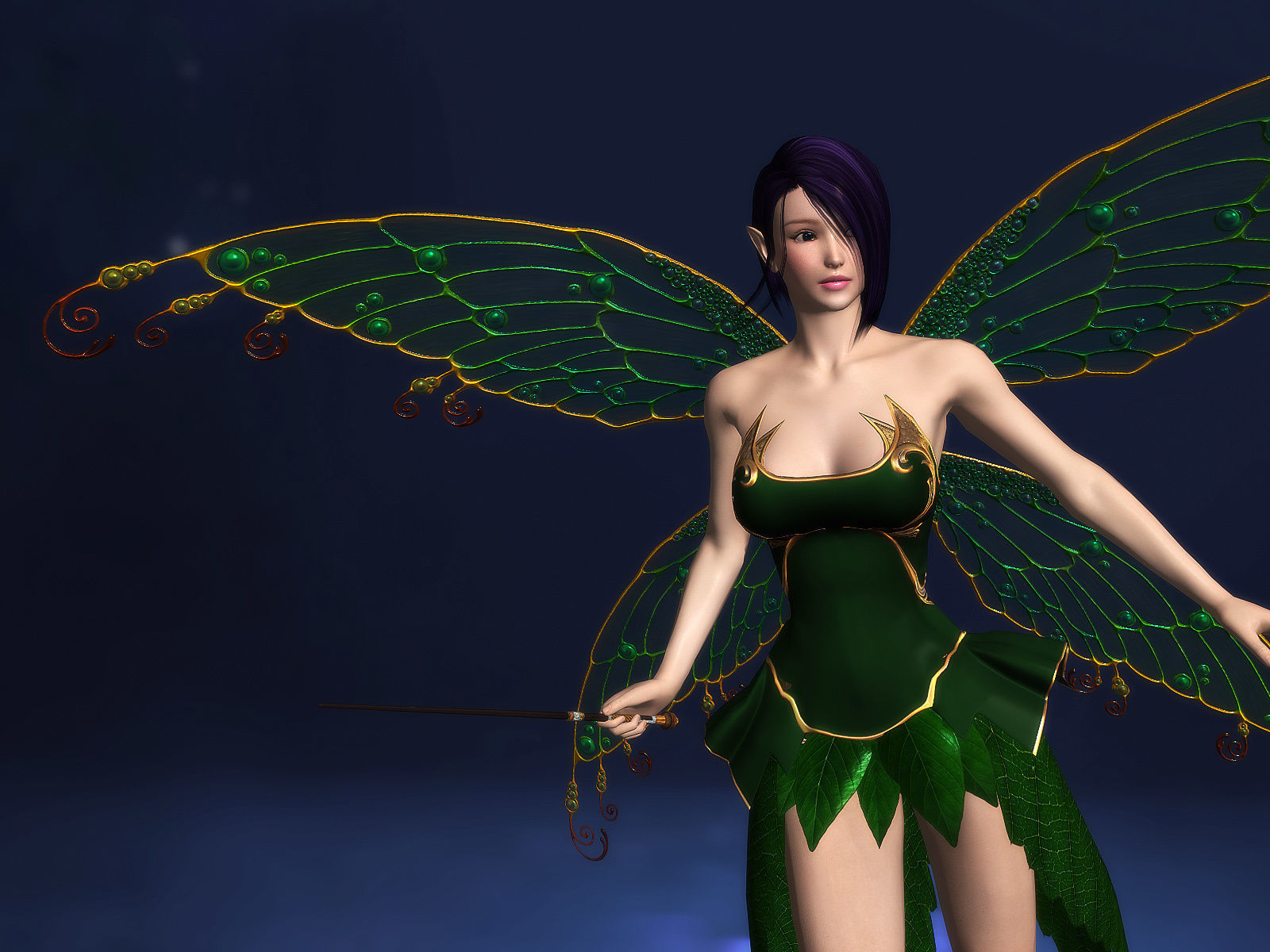 3Dfoin - Fairy Low-poly 3D model_6